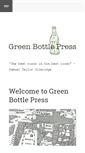 Mobile Screenshot of greenbottlepress.com